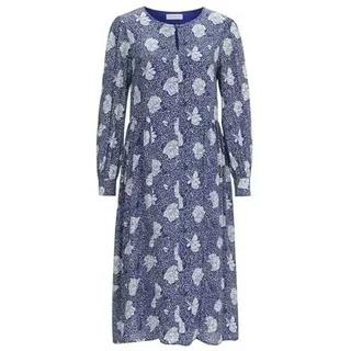 rich&royal Midikleid Marina Blue Flowerprint Damen-Gr:38 - 38