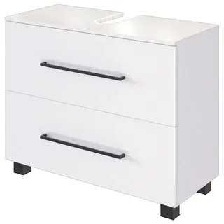 WELLTIME Waschbeckenunterschrank WELLTIME "Luena", weiß, B:70cm H:54cm T:35cm, Holzwerkstoff, MDF, Schränke, Waschbeckenunterschrank, Breite 70 cm, mit Siphonausschnitt