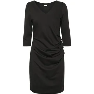 KAFFE Damen Kleid KAindia Damen Kleid 3/4 Arm Knielang Cocktail V-Ausschnitt Cocktailkleid 3/4 Ärmel - XL