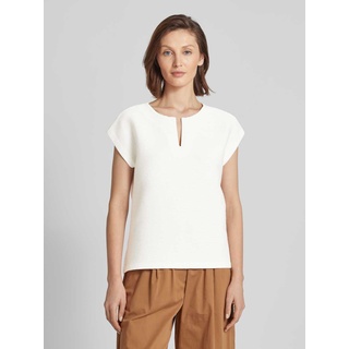 T-Shirt mit Strukturmuster Modell 'Gelotto', Offwhite, 40