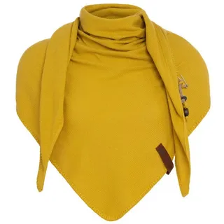Knit Factory Strickschal Lola Dreieckstuch Mango, (1-St), Schal Halstuch Dreiecksschal Tuch Strickmode gelb