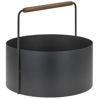 BLOMUS Kaminholzkorb ASHI Metall 45 x 42 x 45 cm Braun
