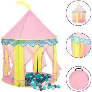 vidaXL Kinder-Spielzelt mit 250 Bällen Rosa 100x100x127 cm