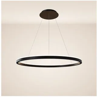 s.luce LED Ring Pendelleuchte 1-flg. Ø 80 cm rund schwarz