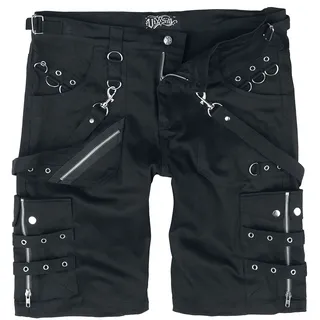 Vixxsin - Gothic Short - Edham Shorts - 30 bis 38 - für Männer - Größe 38 - schwarz - 38