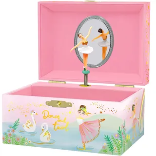 Giggle & Honey® Ballett Kindergeburtstag Gastgeschenke Mädchen – Music Box Schmuckkästchen & Spieluhr – Kleine Geschenke für Kinder & Ballerina