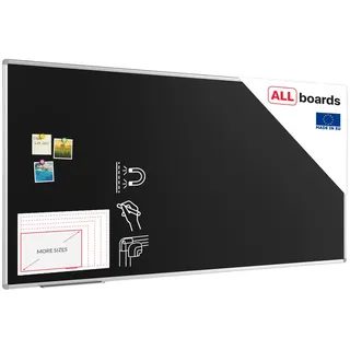 ALLboards Kreidetafel 200 x 100 cm Schwarz