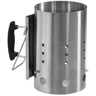 Dehner Anzündkamin Ø 19,4 cm Metall silber