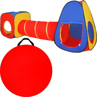 Kinder-Spielzelt mit Tunnel Spielhaus für Baby und Kleinkinder 3 Teile Spiele Indoor Outdoor 23871