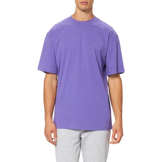 Urban Classics Herren T-Shirt Tall Tee, Oversized T-Shirt für Männer, Baumwolle, gerippter Rundhals, ultraviolet, XXL