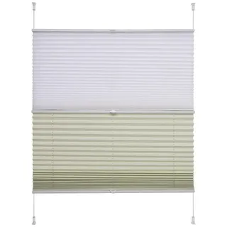 LIEDECO Plissee Day & Night 80 x 130 cm beige/weiß