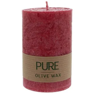 Wenzel Olive Wax Kerze 90 x 60 mm karminrot