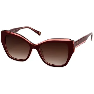 Sonnenbrille GERRY WEBER rot Damen Brillen Sonnenbrillen Große, eckige Damenbrille, auffälliges Deisgn, Vollrand