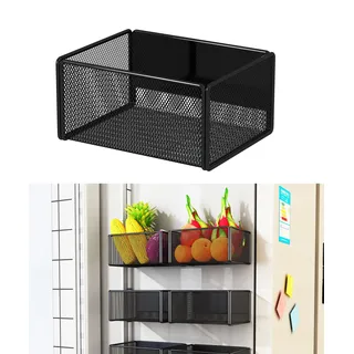 LIFEFAN Magnetregal Küchenorganizer Gewürzregal Magnetisch Kühlschrank Regal Küchenrollenhalter Magnet Ablage Platzsparend Organizer Gewürzgläser