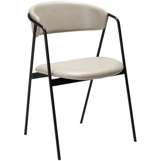 SWELL Chair - Cashmere art. leather with black legs