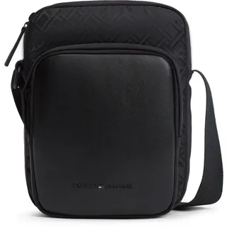 Tommy Hilfiger TH NYLON JAQUARD MINI REPORTER Umhängetasche Kunstleder/Nylon Black