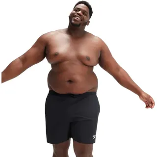 Speedo Badeshorts Plus Size Essentials 16" Schwarz 3XL