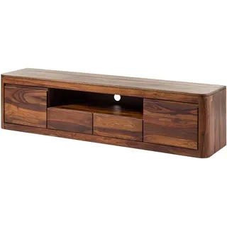 MASSIVMOEBEL24.DE TORONTO TV-Rack 200x45x50 cm Walnuss Massivholz