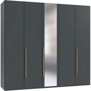 WIMEX Drehtürenschrank London 225 x 208 x 58 cm Schwarz