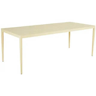 Brafab Bigby Gartentisch 195 x 90 x 73 cm Gelb/Grau