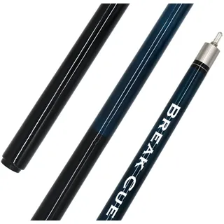 BILMAG Billard Break Jump Queue - 3-teilig, Schnellverschluss, Navy Blau, 143cm