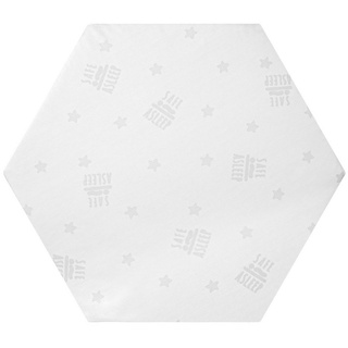 Laufgitter-Matratze safe asleep® – Air für 6-eckige Laufgitter, 112 x 97 cm, roba®, 4 cm hoch weiß