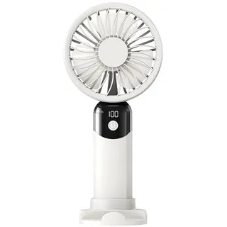 Mateju Mini Ventilator, Handventilator Aufladbar USB Mini Hand Fan, Ventilator Klein Akku Portable für Reisen Büro Zuhause, Summer Must Haves (A Weiß,1pcs)