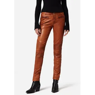 Ricano Lederhose Donna Slim Fit Braun M