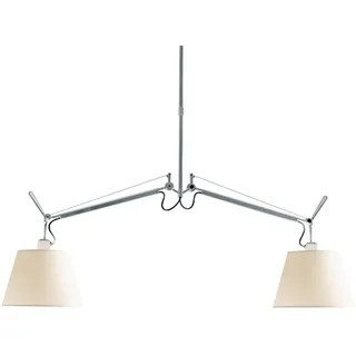 Artemide Tolomeo Basculante 2 Bracci Pendelleuchte (Ø 32cm Pergamentschirm) Ø 32cm Pergamentschirm