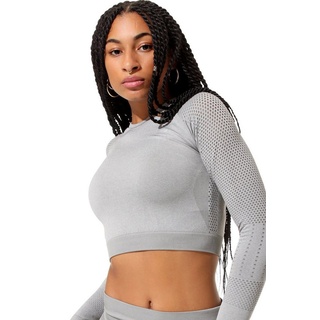 Stark Soul® Crop-Top Crop-Top Longsleeve Sport Top grau L