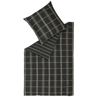 Musterring Bettwäsche SQUARE Ganzjahresbettwäsche, Baumwolle, 1 teilig, 155 x 220 cm in Schwarz schwarz