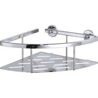 Tesa Eck-Duschablage Aluxx zum Kleben dreieckig 1 Ablage verchromt 25 cm