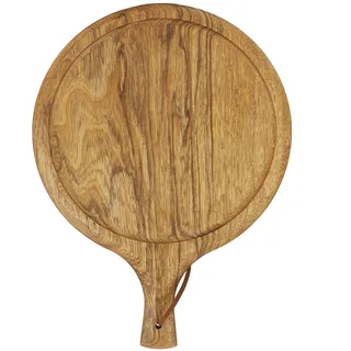 Rundes Pizzabrett aus Holz mit Griff Schneidebrett Backgeschirr Küche Backwerkzeuge für hausgemachte Pizza und Brot Backen, Pizzablech, Pizzablech, Holz Runde Pizzabrett mit Griff CuPizza Blech Pizza