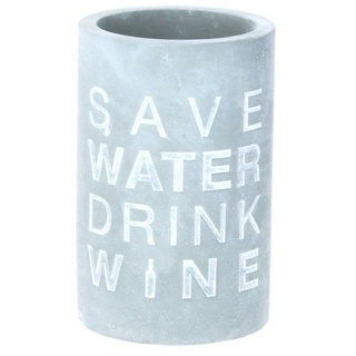 Räder Weinkühler Vino Beton Save water drink wine 21 cm