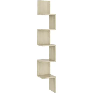 vidaXL Eckregal 20 x 20 x 127,5 cm Braun