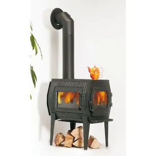 Globe-fire Charon II Kaminofen Guss schwarz 7kW - Schwarz