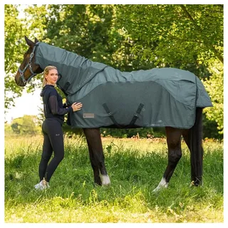 Waldhausen Pferde-Halsteil Waldhausen Regen-Fliegen Halsteil Comfort grün Warmblut cm