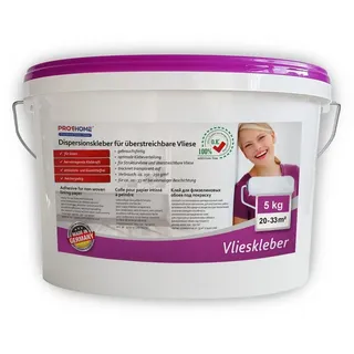 PRO[f]home Vlieskleber Fertig-Kleber für Malervlies 5 kg Weiß