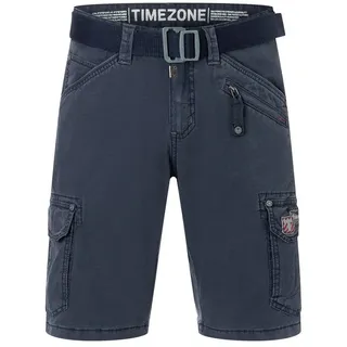 TIMEZONE Cargoshorts Shorts Kurze Cargo Hose Regular Mid Waist Pants 7311 in Blau-2 blau 32W