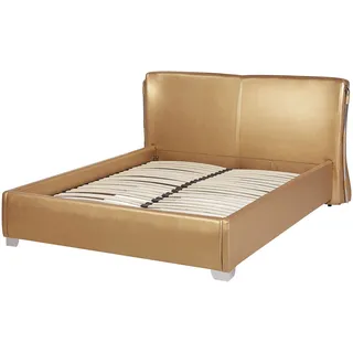 Beliani Paris 140 x 200 cm Gold