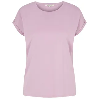 Tom Tailor Denim Damen T-Shirt FLUENT BASIC Relaxed Fit Soft Lila 28995 XL