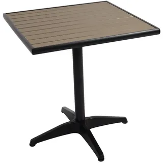 MCW J95 Gartentisch 70 x 70 x 74 cm Schwarz/Grau
