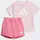 Trainingsanzug ADIDAS SPORTSWEAR I BL T-SET 160 Mädchen Gr 68 pink clear pink weiß Obermaterial 100 Baumwolle Sportanzüge Trainingsanzug