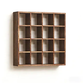 Xalteafe Tassenregal Holz Setzkasten,Massivholz Teetasse Halter,Vintage Kaffeetassen Regal,Wand Dekoration Teetasse Halter,Dickerem,FüR ErinnerungsstüCke Und Miniaturen