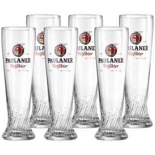 Ritzenhoff & Breker Bierglas Paulaner Weizenbiergläser 500 ml 6er Set, Glas weiß