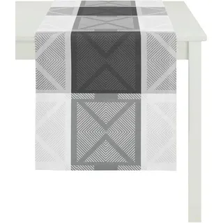 APELT Tischläufer VERONA, LOFT STYLE, Jacquard (1-tlg) grau|schwarz|weiß