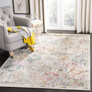 Safavieh Madison Collection Teppich, MAD611A, Bohemian-Stil, Vintage-Stil, Vorleger Vintage 6' 7" x 9' 2" Grau/Gold