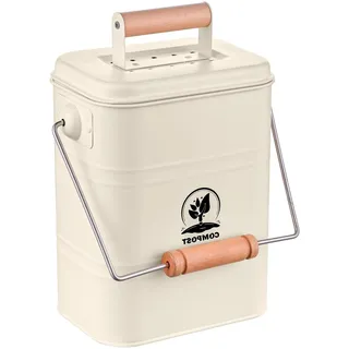 Relaxdays Komposteimer 3,5 l Beige