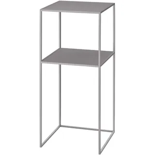blomus FERA Pedestal Table with Shelf - Mourning Dove (grey/brown)