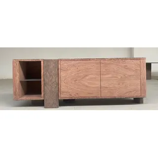 Casa Padrino Luxus Sideboard mit 3 Türen Naturfarben / Braun 230 cm